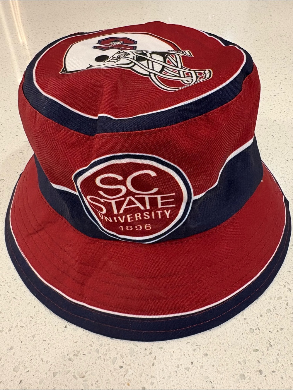 SC State University Red and Navy Bucket Hat